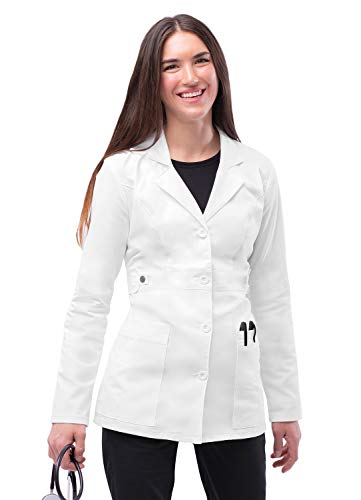 Women's 28" Tab-Waist Lab Coat-Universal Stretch-Lab Coat-Med Spot Scrub Shop, LLC