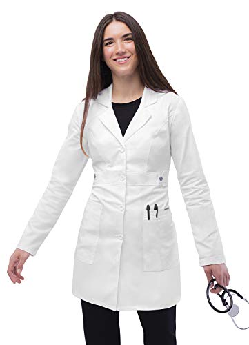 Women's 36" Tab-Waist Lab Coat - Universal Stretch-Lab Coat-Med Spot Scrub Shop, LLC