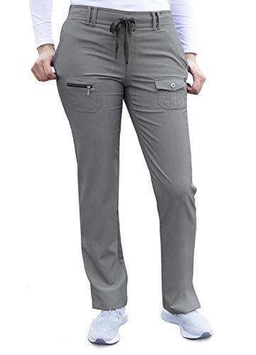Women's Pro Heather Slim Fit 6 Pocket Pant-Pants-Med Spot Scrub Shop, LLC
