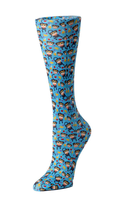 Blue Monkeys- Sheer Compression Socks – 8-15 mmHg-Compression Socks-Med Spot Scrub Shop, LLC