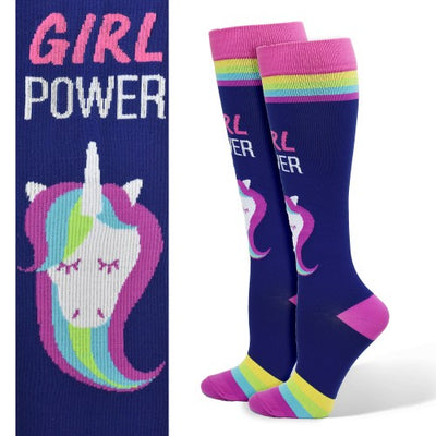 Premium Girl Power Fashion Compression Socks-10-14mmHg-Compression Socks-Med Spot Scrub Shop, LLC