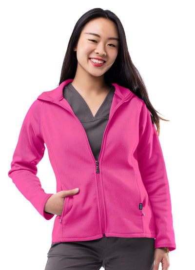 Performance Full Zip Bonded Fleece Jacket-Womens Jacket-Med Spot Scrub Shop, LLC